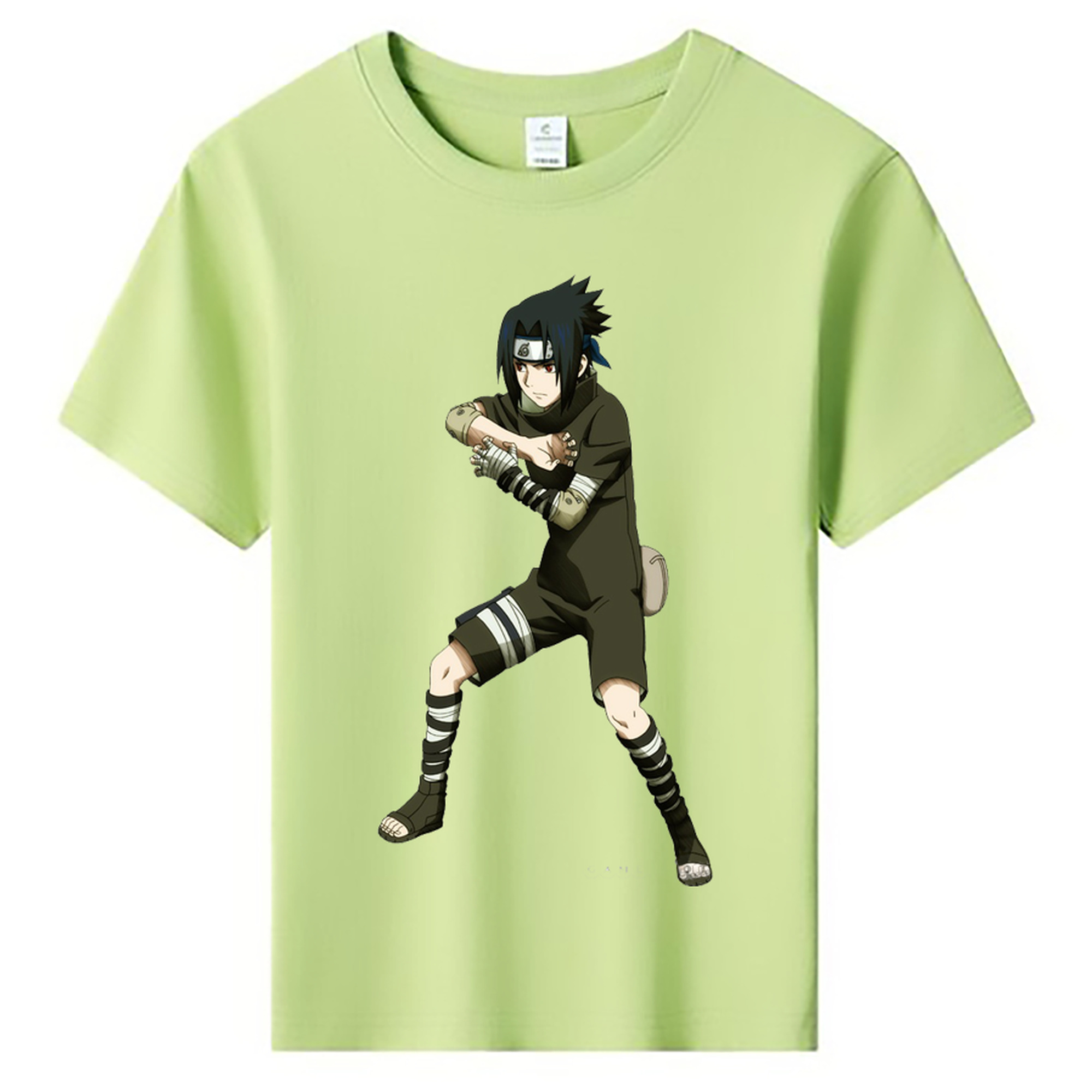 （画像用） NARUTO -ナルト- うちは サスケ Uchiha Sasuke 綿100％キッズTシャツ（フロントプリント）